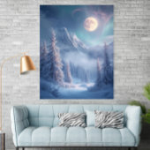Surreal Mystical Enchanted Winter Dreamscape Poster