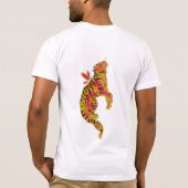 Surreal Neon Tiger T-shirt (Achterkant)