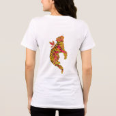 Surreal Neon Tiger Tri-Blend Shirt (Achterkant)