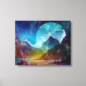 Surreal Nigthscape Canvas Afdruk (Voorkant)