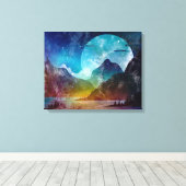Surreal Nigthscape Canvas Afdruk (Insitu (Houten vloer))