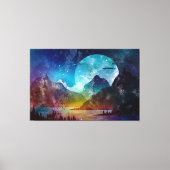 Surreal Nigthscape Canvas Afdruk (Voorkant)
