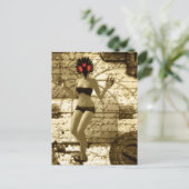 Surreal Nite Soyl Art Gothic Art Briefkaart (Staand voorkant)