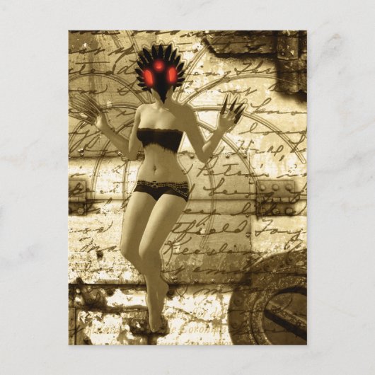 Surreal Nite Soyl Art Gothic Art Briefkaart (Voorkant)