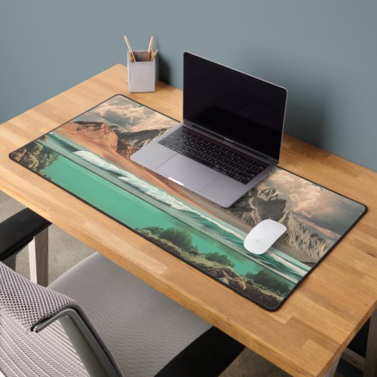 Surreal Ocean and Mountain Landscape with Waves Bureaumat (Kantoor 2)