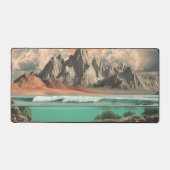 Surreal Ocean and Mountain Landscape with Waves Bureaumat (Voorkant)