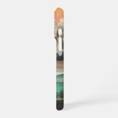 Surreal Ocean and Mountain Landscape with Waves iPhone Hoesje (Linkerkant)