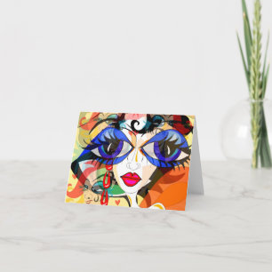 Surreal Oog Notecard Kaart