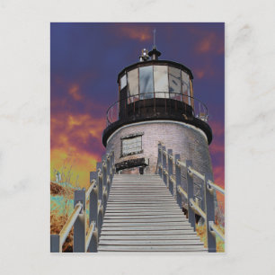Surreal Owls Head Lighthouse Briefkaart