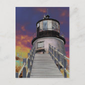 Surreal Owls Head Lighthouse Briefkaart (Voorkant)