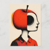 Surreal Person with an Apple Head Briefkaart (Voorkant)
