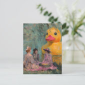 Surreal Picnic With Rubber Duck Briefkaart (Staand voorkant)