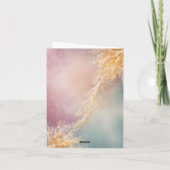 Surreal Pink Antler Reindeer Holiday Card Kaart (Achterkant)