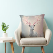 Surreal Pink Antler Reindeer Pillow Kussen (Stoel)