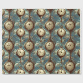 Surreal Pocket Watch Patroon Cadeaupapier (Vlak)