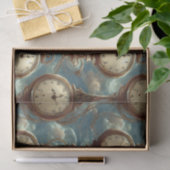 Surreal Pocket Watch Patroon Tissue Paper Tissuepapier (Geschenk)