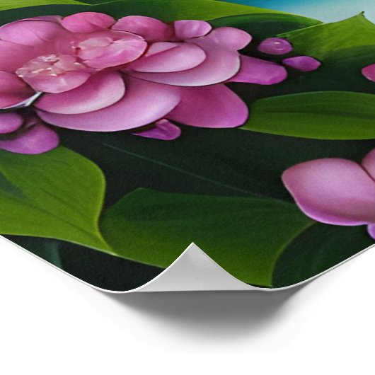 Surreal Pop Fantasy White Dove Poster (Hoek)