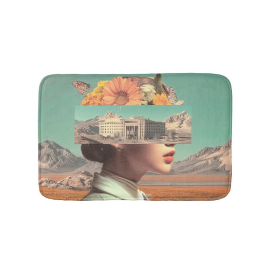 Surreal Portrait with Architectural Landscape Badmat (Voorkant)