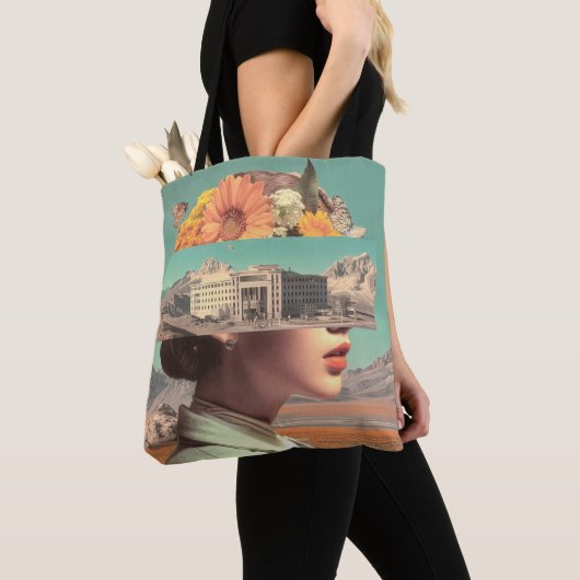 Surreal Portrait with Architectural Landscape Tote Bag (Dichtbij)
