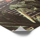 Surreal Portrait With Goldfish Flowers And Ocean Poster (Hoek)