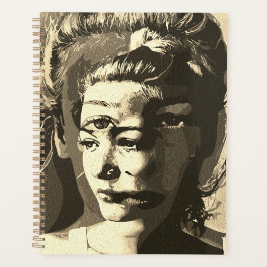 Surreal Portret met Meerdere Ogen – Abstract Psych Planner (Voorkant)