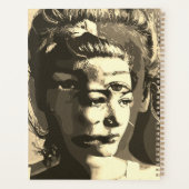 Surreal Portret met Meerdere Ogen – Abstract Psych Planner (Achterkant)