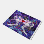 Surreal Psychedelic Dragon Fly Deurmat (Schuin)