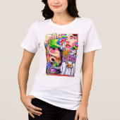 Surreal psychedelisch grafisch T-shirt (Voorkant)