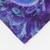 Surreal psychedelische libel fleece deken (Hoek)