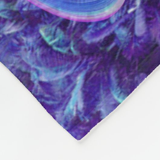 Surreal psychedelische libel fleece deken (Hoek)