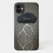Surreal Rain Cloud Custom Name of Text Fanciing Case-Mate iPhone Case (Achterkant)