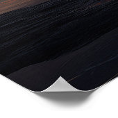 Surreal Reflective Sphere Containing Stars Poster (Hoek)