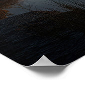 Surreal Reflective Sphere With Sunset Clouds Over  Poster (Hoek)