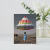 Surreal Regenboog Snoepje Briefkaart (Staand voorkant)