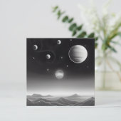 Surreal Retro-installaties in de ruimte-Kaart (Staand voorkant)