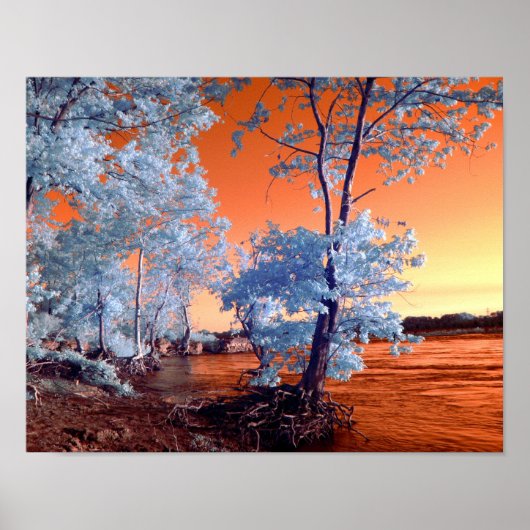 Surreal riverscape poster (Voorkant)