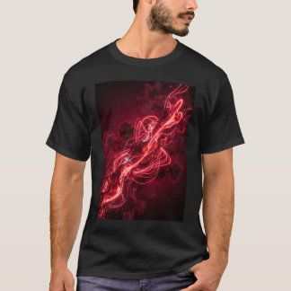 Surreal Rode Vloeibare Abstracte Kunst Stromend T-shirt