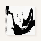 Surreal Saxophone Play Notitieboek (Voorkant)