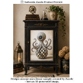 Surreal schaakbord octopus, Harlequin FX2L Tissuepapier