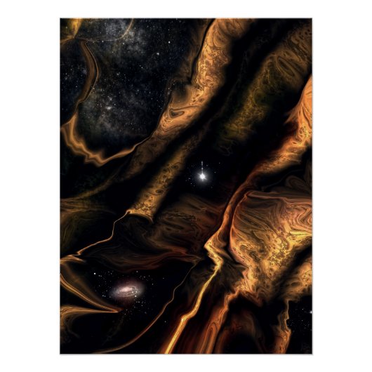 Surreal Science Fiction Fantasy Space Art Perfect Poster (Voorkant)