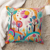 "Surreal Serenade: Abstract Boheems Kussen" Kussen (Deken)