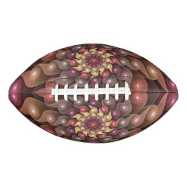 Surreal Shiny Flower Moderne Abstract Fractal Art American Football