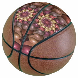 Surreal Shiny Flower Moderne Abstract Fractal Art Basketbal
