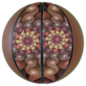 Surreal Shiny Flower Moderne Abstract Fractal Art Basketbal (Verticaal)