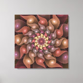 Surreal Shiny Flower Moderne Abstract Fractal Art Canvas Afdruk (Voorkant)