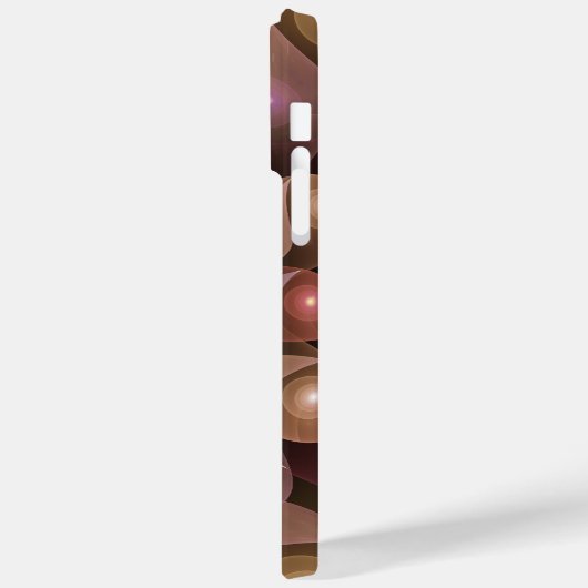 Surreal Shiny Flower Moderne Abstract Fractal Art Case-Mate iPhone Case (Achterkant / Links)