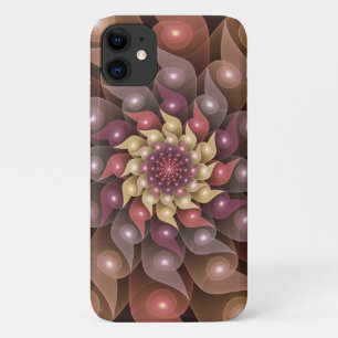 Surreal Shiny Flower Moderne Abstract Fractal Art Case-Mate iPhone Case