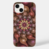 Surreal Shiny Flower Moderne Abstract Fractal Art Case-Mate iPhone Case (Achterkant)