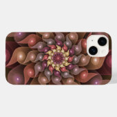Surreal Shiny Flower Moderne Abstract Fractal Art Case-Mate iPhone Case (Achterkant (horizontaal))
