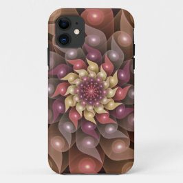 Surreal Shiny Flower Moderne Abstract Fractal Art Case-Mate iPhone Case